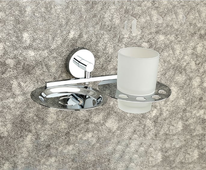 Liva Soap Dish Tumbler Holder Stainless Steel Bathroom Commercial Hotel Spa Wall Mount Heavy-Duty Anti-Rust Waterproof Easy Clean Professional Grade Durable Dual Function Rustproof Hygienic Space Saving Contemporary Design Secure Mounting Reliable Stable